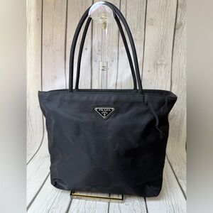 PRE LOVED Auth PRADA Black Nylon Mini Tote Bag